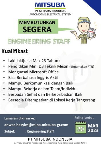 Mitsuba Indonesia Arsip Departemen Teknik Mesin Sekolah Vokasi 8182